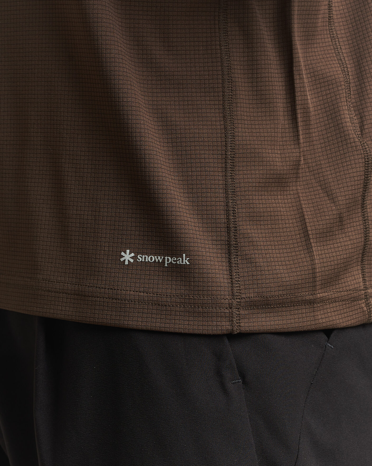 Heren | T-shirts | Snow Peak | Polartec Power Dry T-Shirt Brown