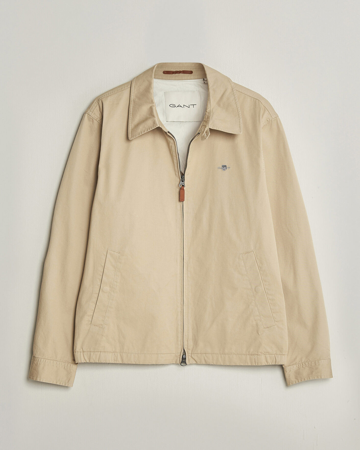 Heren | Jassen | Gant | Cotton Windcheater Jacket Oat Beige
