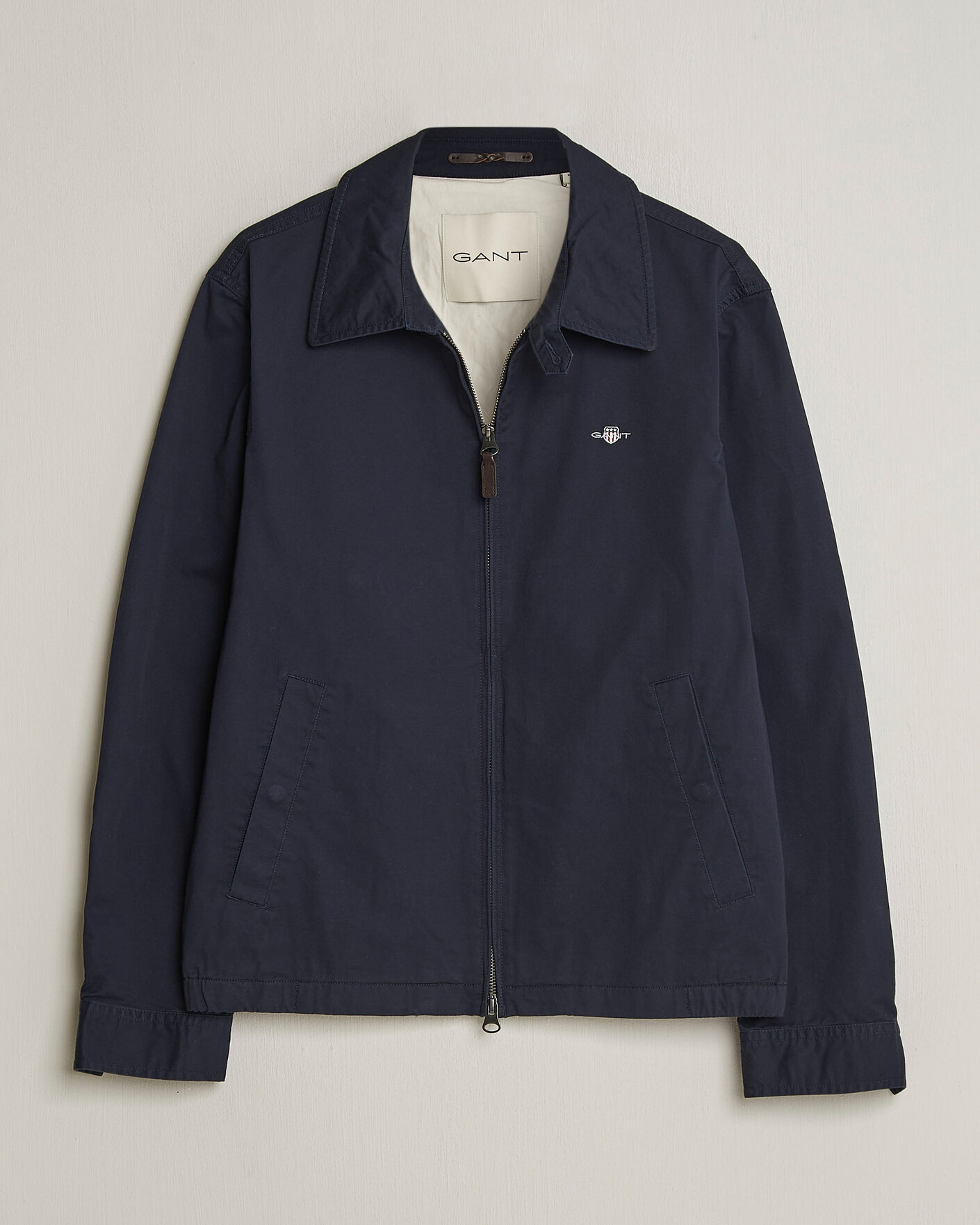 Heren | Jassen | GANT | Cotton Windcheater Jacket Evening Blue