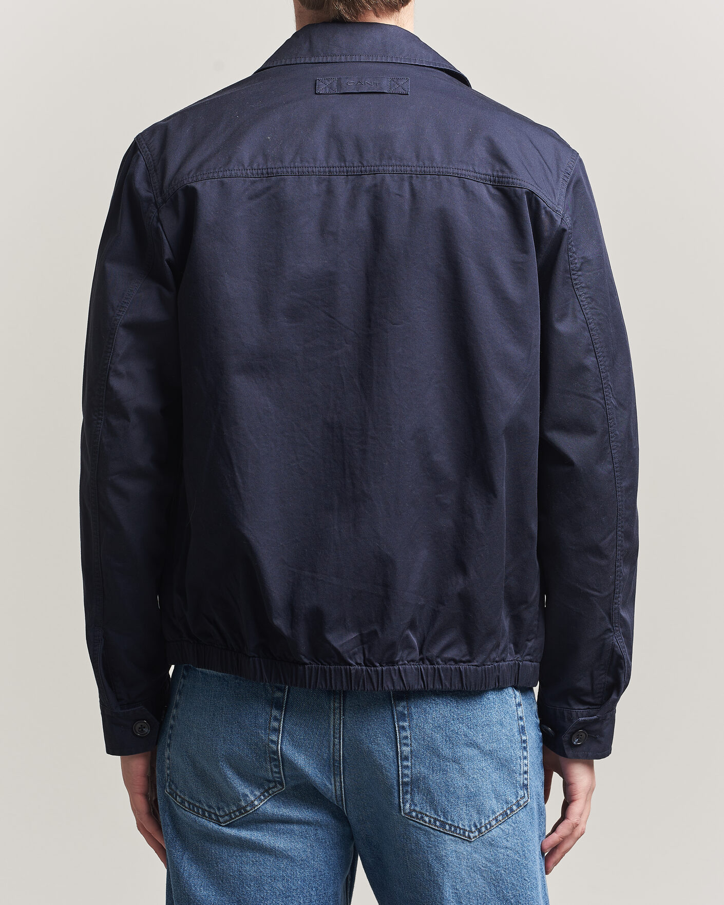 Heren | Jassen | GANT | Cotton Windcheater Jacket Evening Blue
