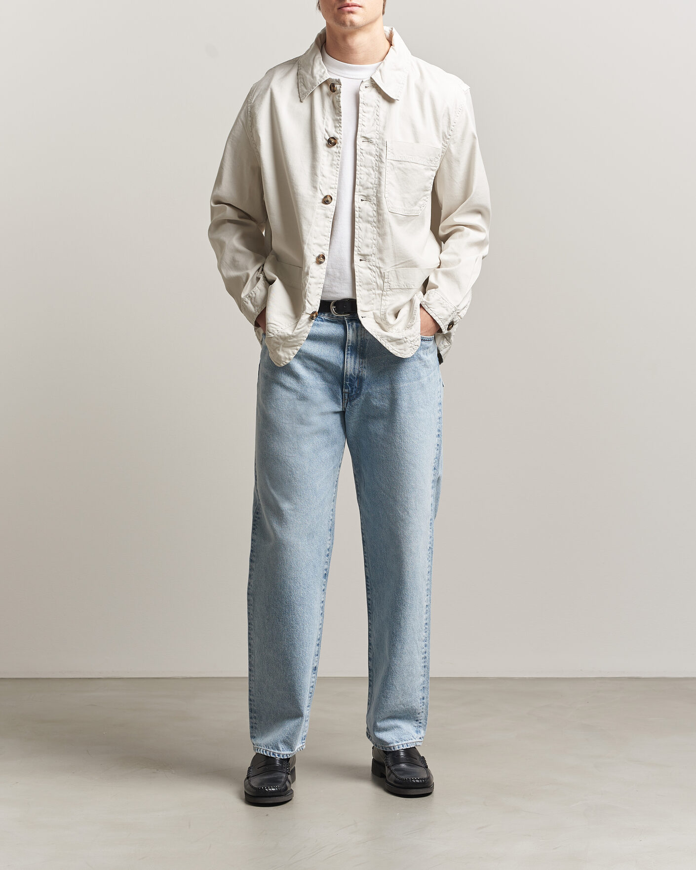 Heren | Overhemden | GANT | Regular Fit Cotton/Linen Overshirt Sand