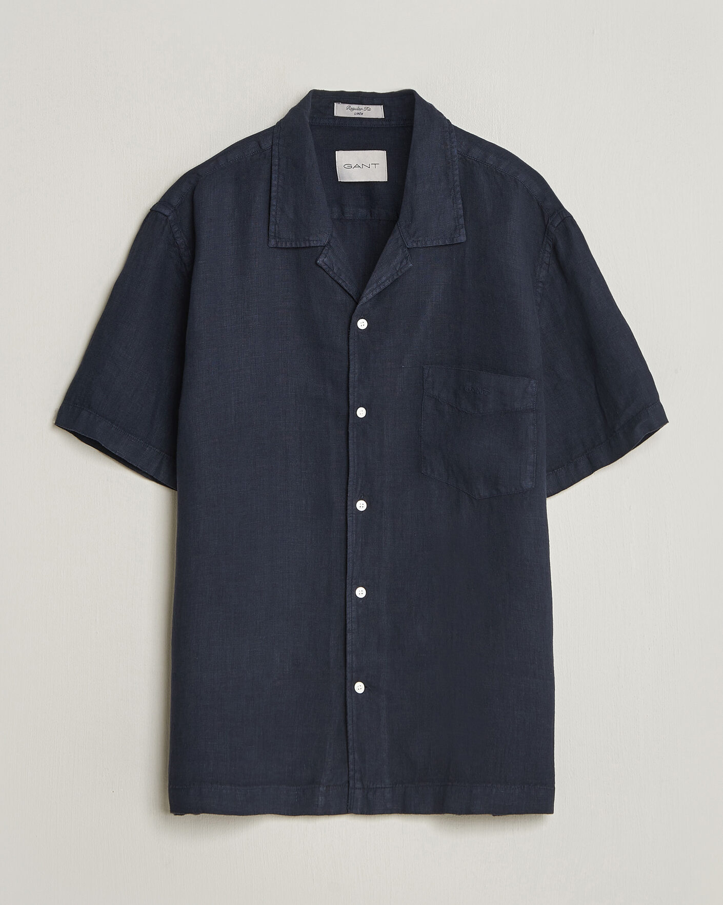 Heren | Overhemden | Gant | Regular Fit Garment Dyed Resort Shirt Blue