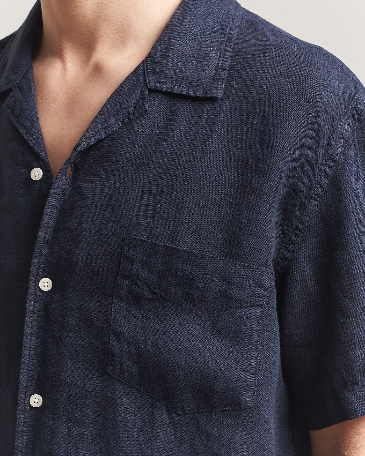 Heren | Overhemden | Gant | Regular Fit Garment Dyed Resort Shirt Blue