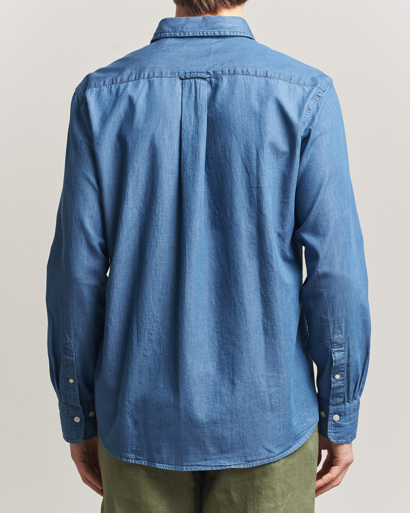 Heren | Overhemden | Gant | Regular Fit Indigo Twill Shirt Semi Light Blue
