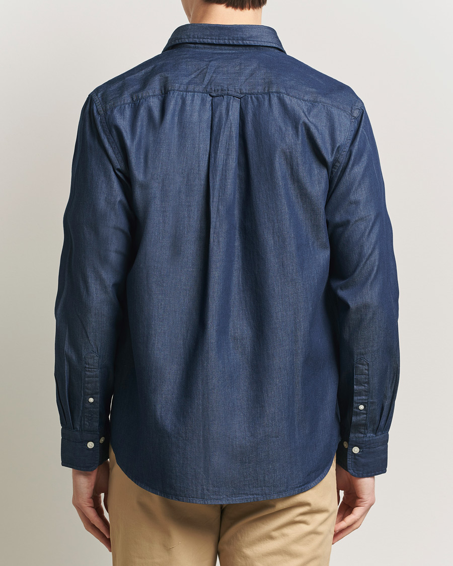 Heren | Overhemden | Gant | Regular Fit Indigo Twill Shirt Dark Indigo
