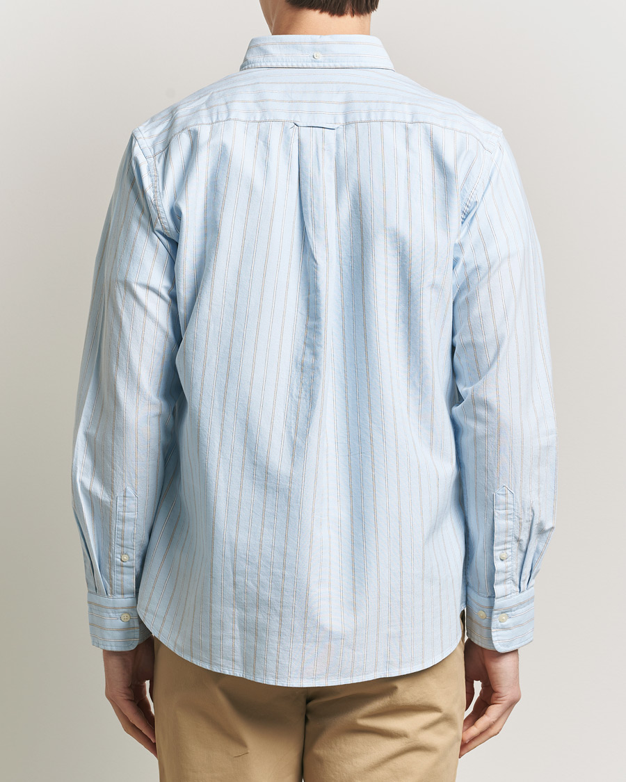 Heren | Overhemden | Gant | Regluar Fit Clsasic Oxford Striped Shirt Sky Blue