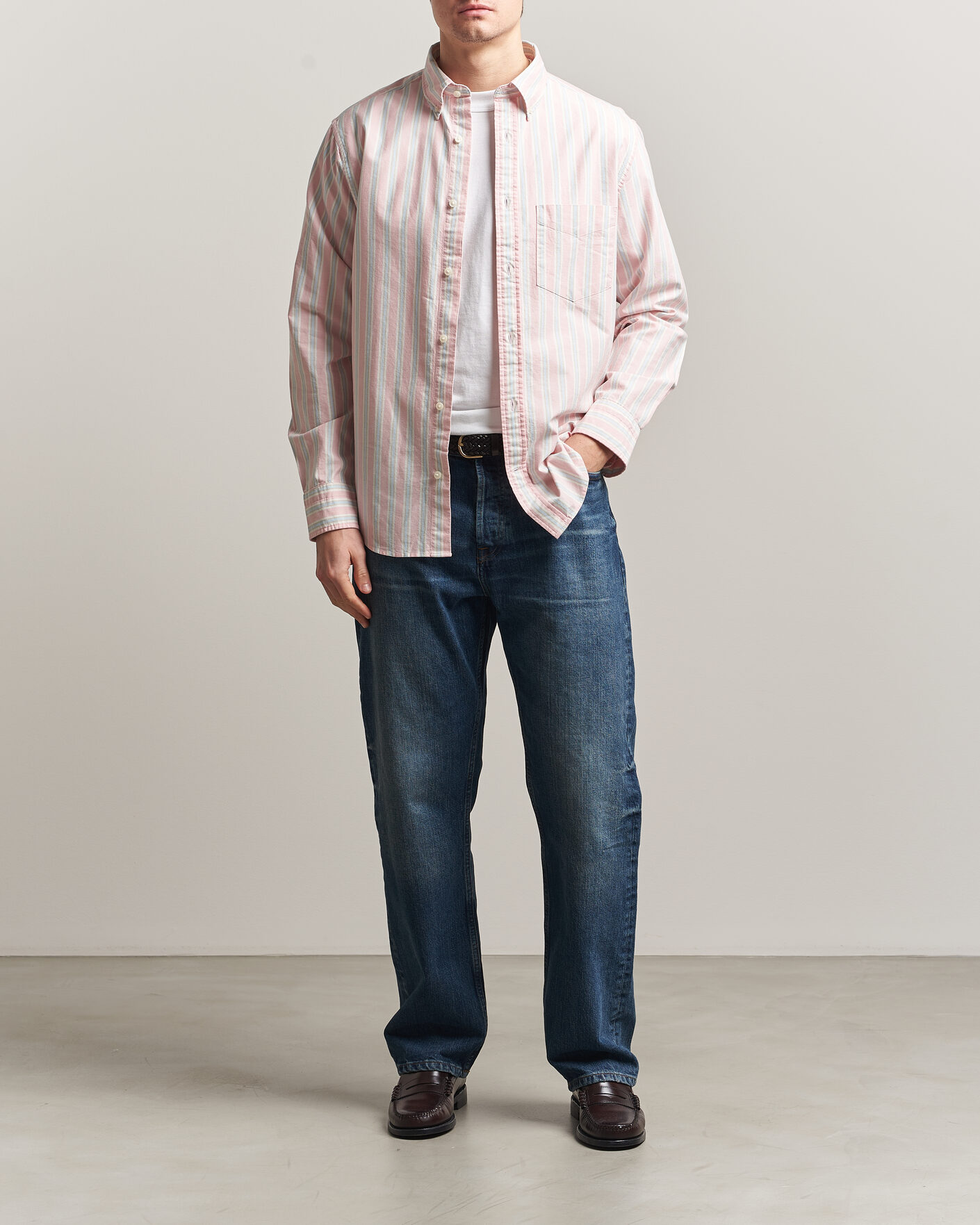 Heren | Overhemden | GANT | Regluar Fit Archive Oxford Shirt Washed Pink