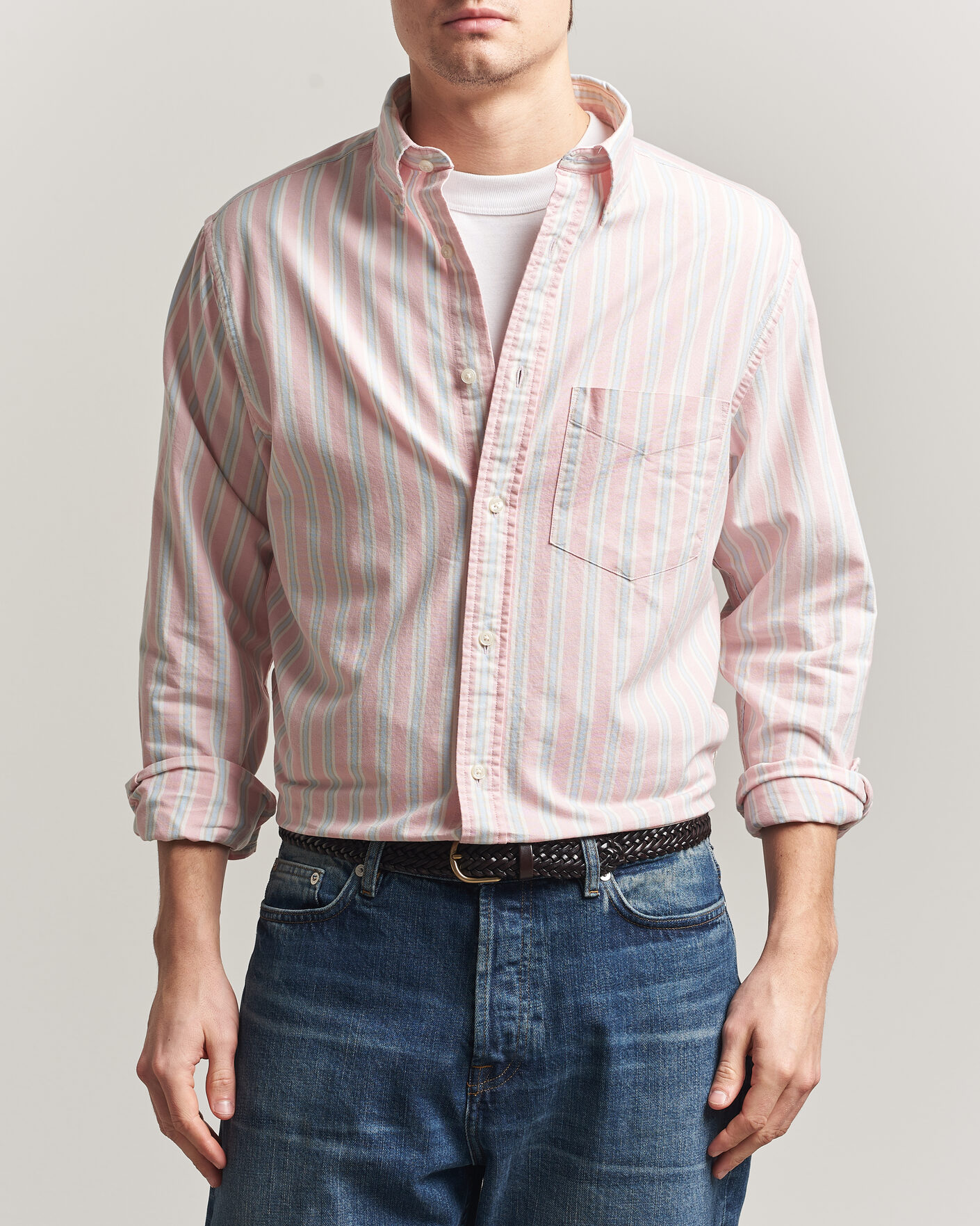 Heren | Overhemden | GANT | Regluar Fit Archive Oxford Shirt Washed Pink