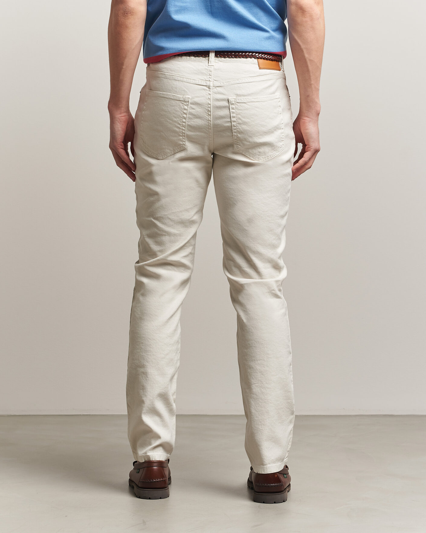 Heren | Broeken | Gant | Slim Fit Cotton/Linen 5-Pocket Pants Sand