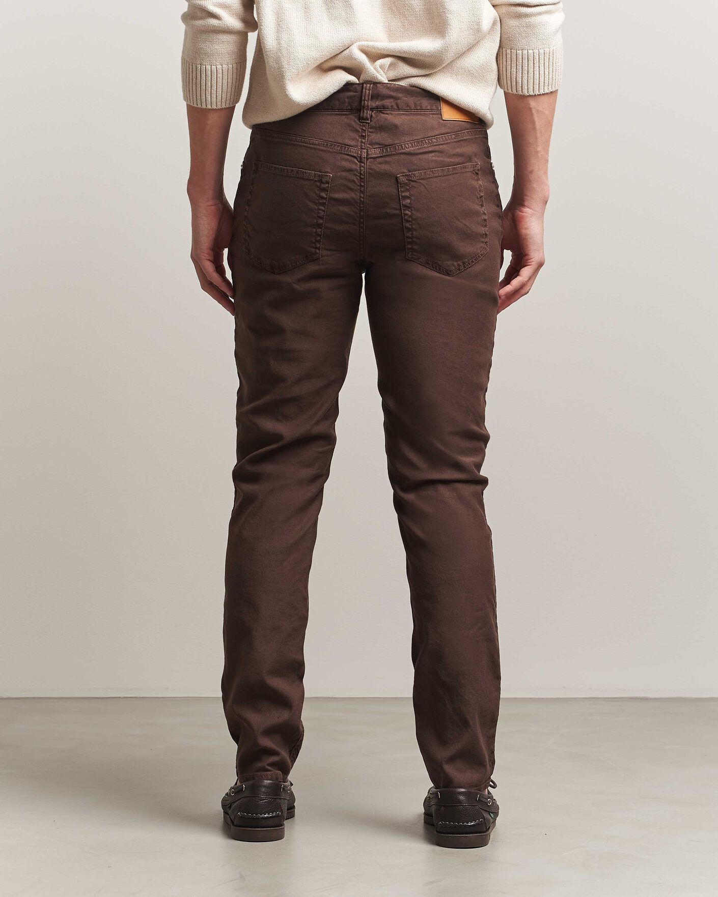 Heren | Broeken | Gant | Slim Fit Cotton/Linen 5-Pocket Pants Rich Brown