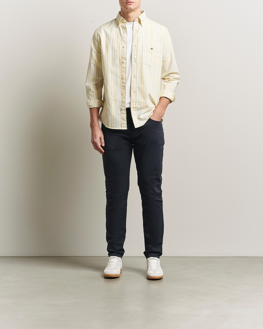 Heren | Broeken | GANT | Slim Fit Desert 5-Pocket Pants Evening Blue