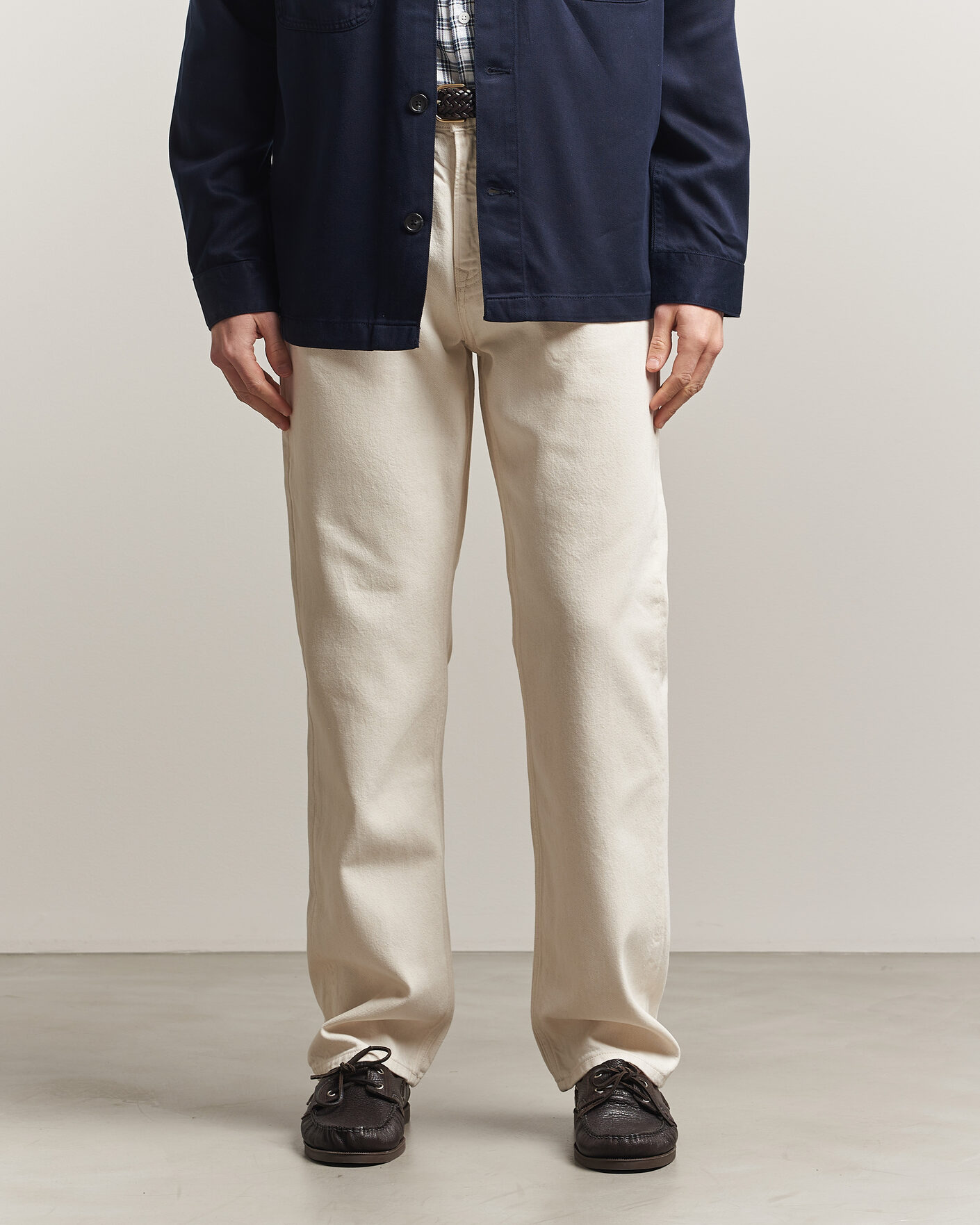 Heren | Jeans | Gant | Straight Fit Jeans Ecru