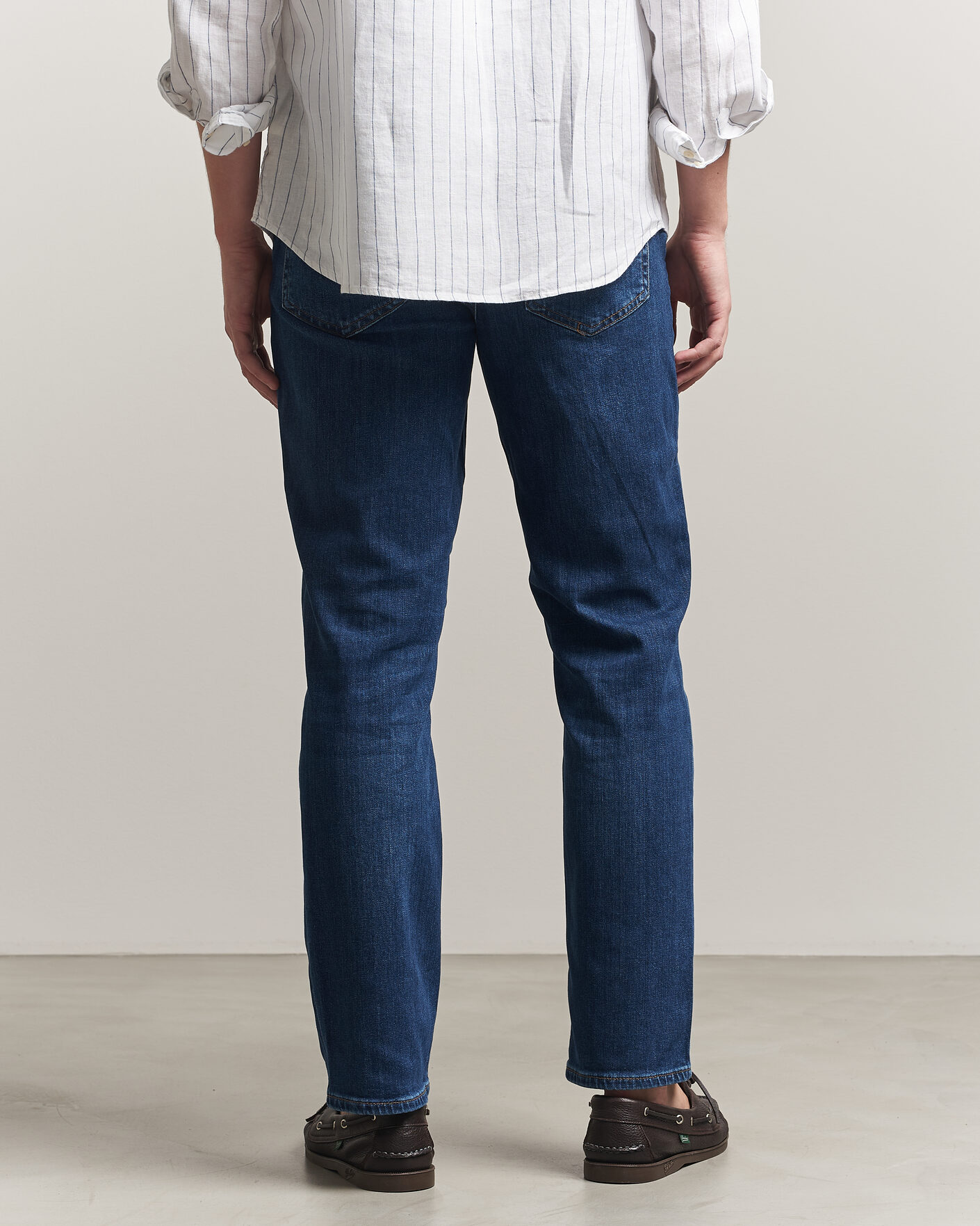 Heren | Broeken | Gant | Regular Fit Jeans Mid Blue Worn In