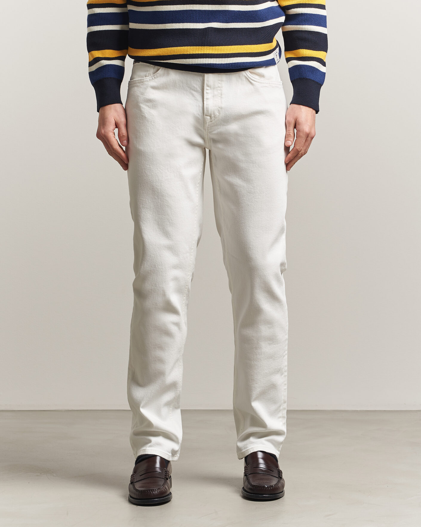 Heren | Broeken | Gant | Regular Fit Jeans Eggshell