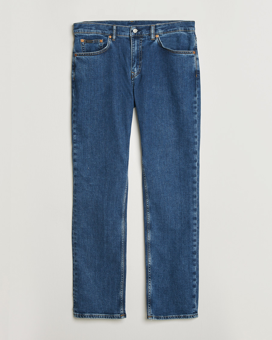 Heren | Broeken | Gant | Regular Fit Jeans Mid Blue Vintage