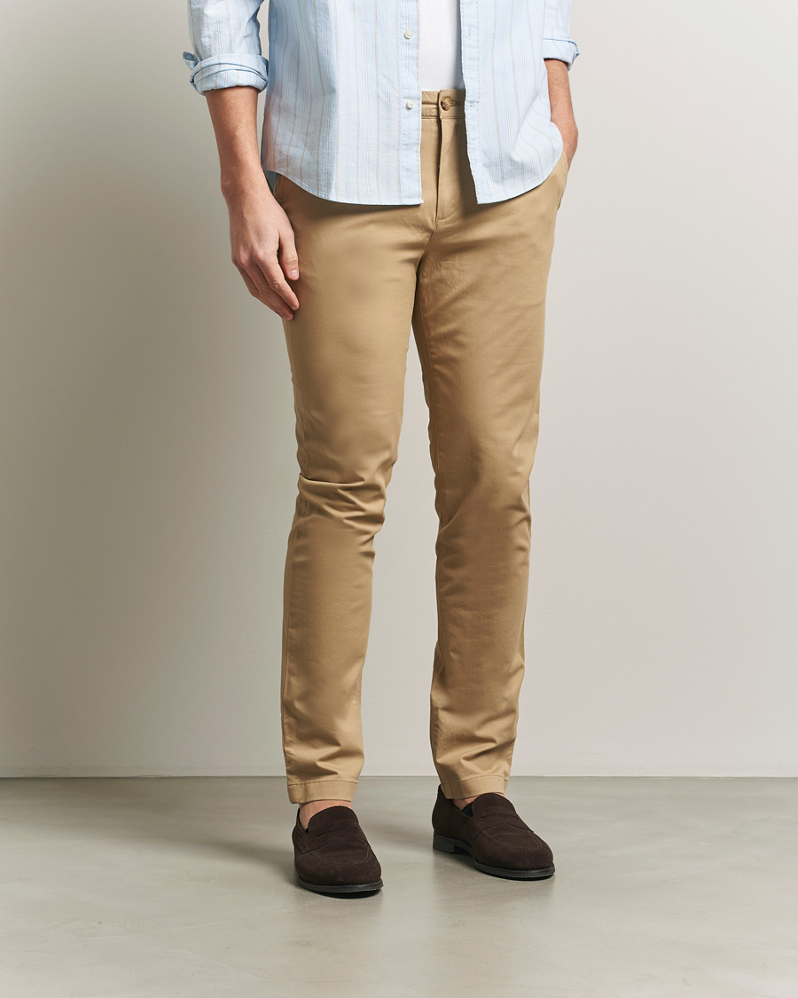 Heren | Broeken | GANT | Slim Fit Chinos Dark Khaki