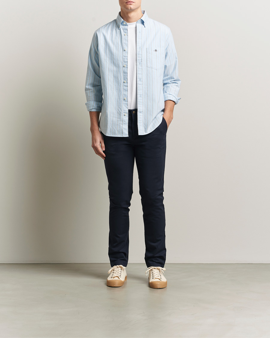Heren | Broeken | GANT | Slim Fit Chinos Evening Blue