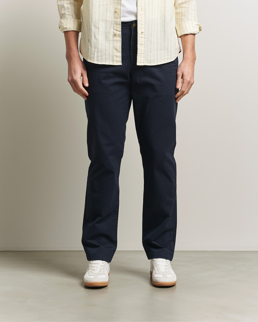 Heren | Broeken | GANT | Regular Fit Chinos Evening Blue