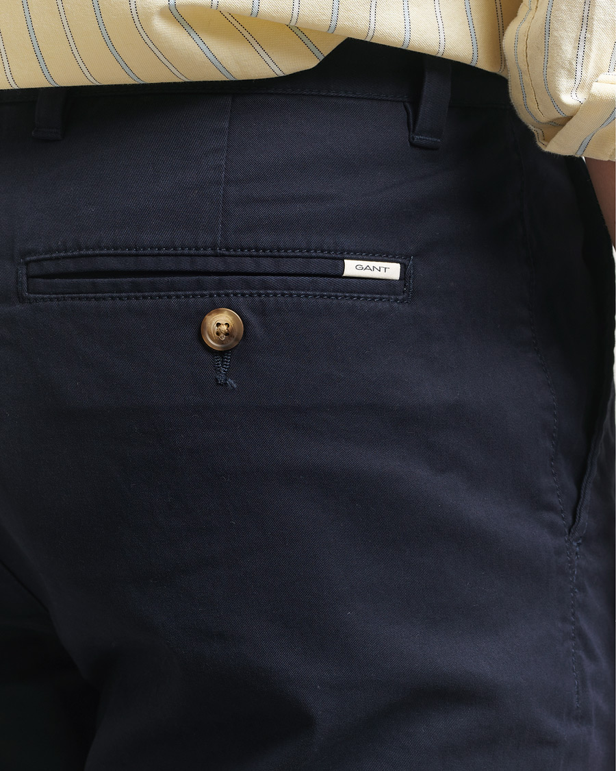 Heren | Broeken | GANT | Regular Fit Chinos Evening Blue