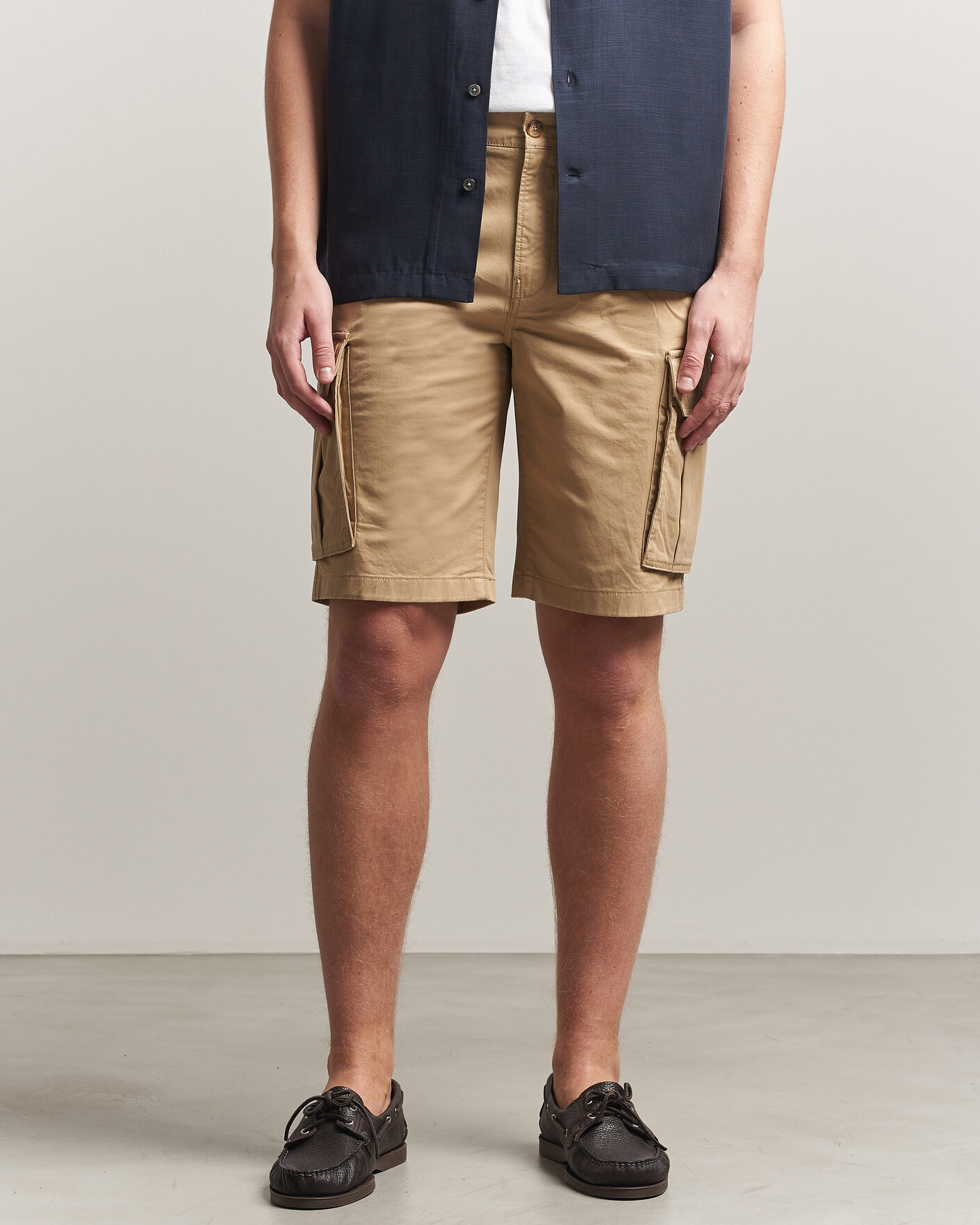 Heren | Korte broek | Gant | Regular Fit Classic Cargo Shorts Dark Khaki