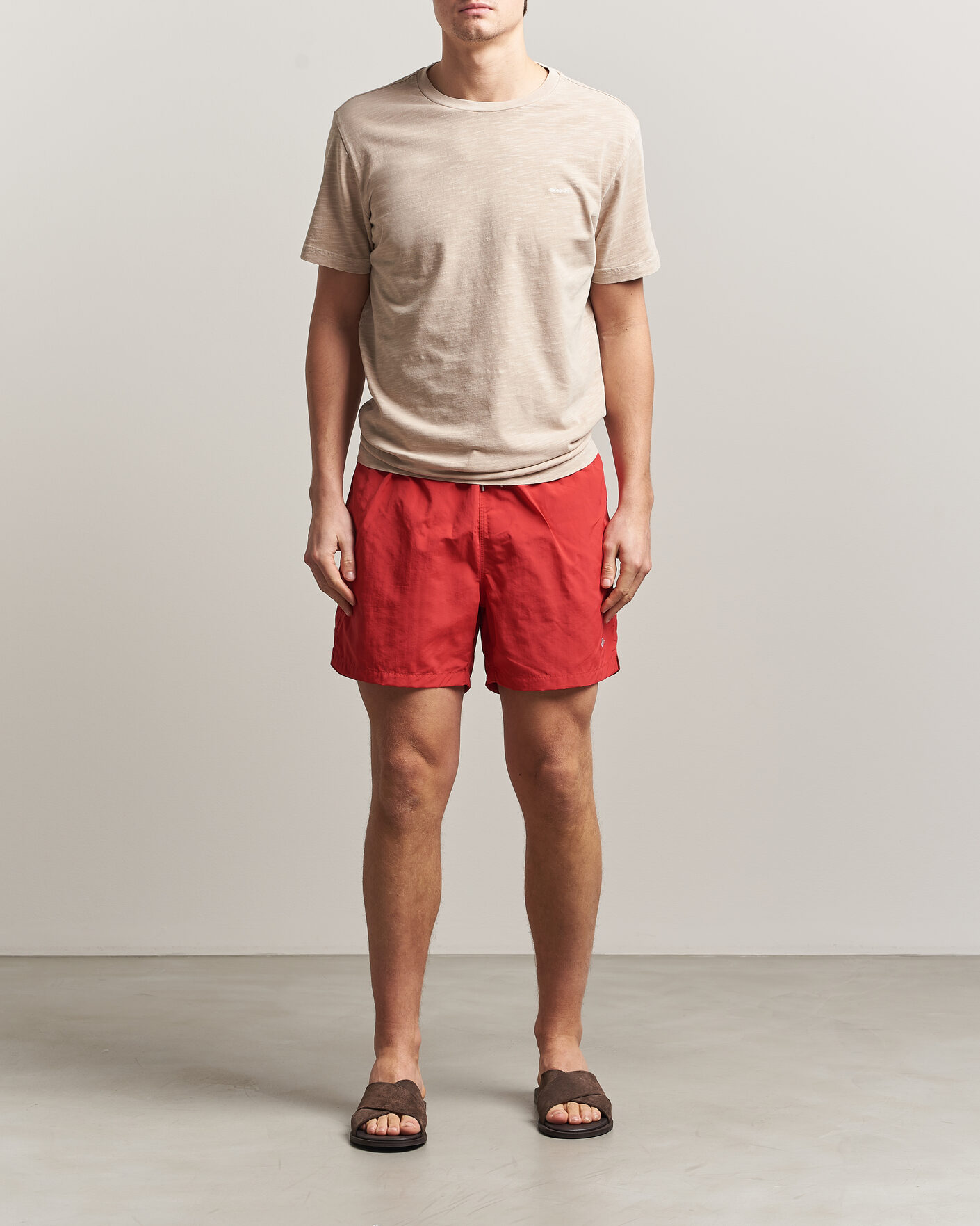 Heren | Zwembroek | GANT | Basic Swimshorts Rose Red