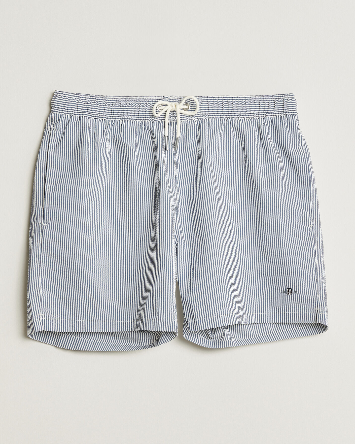 Heren | Zwembroek | Gant | Seersucker Striped Swimshorts Vintage Blue