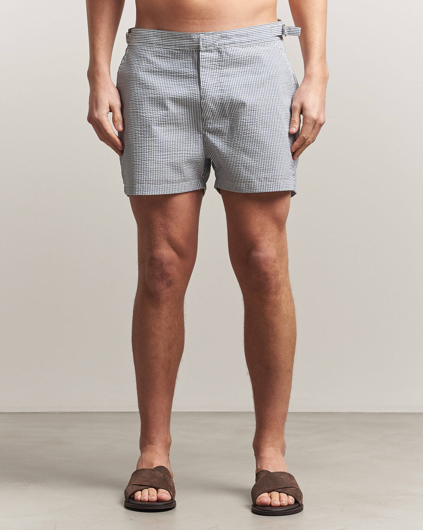 Heren | Zwembroek | Gant | Fitted Seersucker Swimshorts Vintage Blue