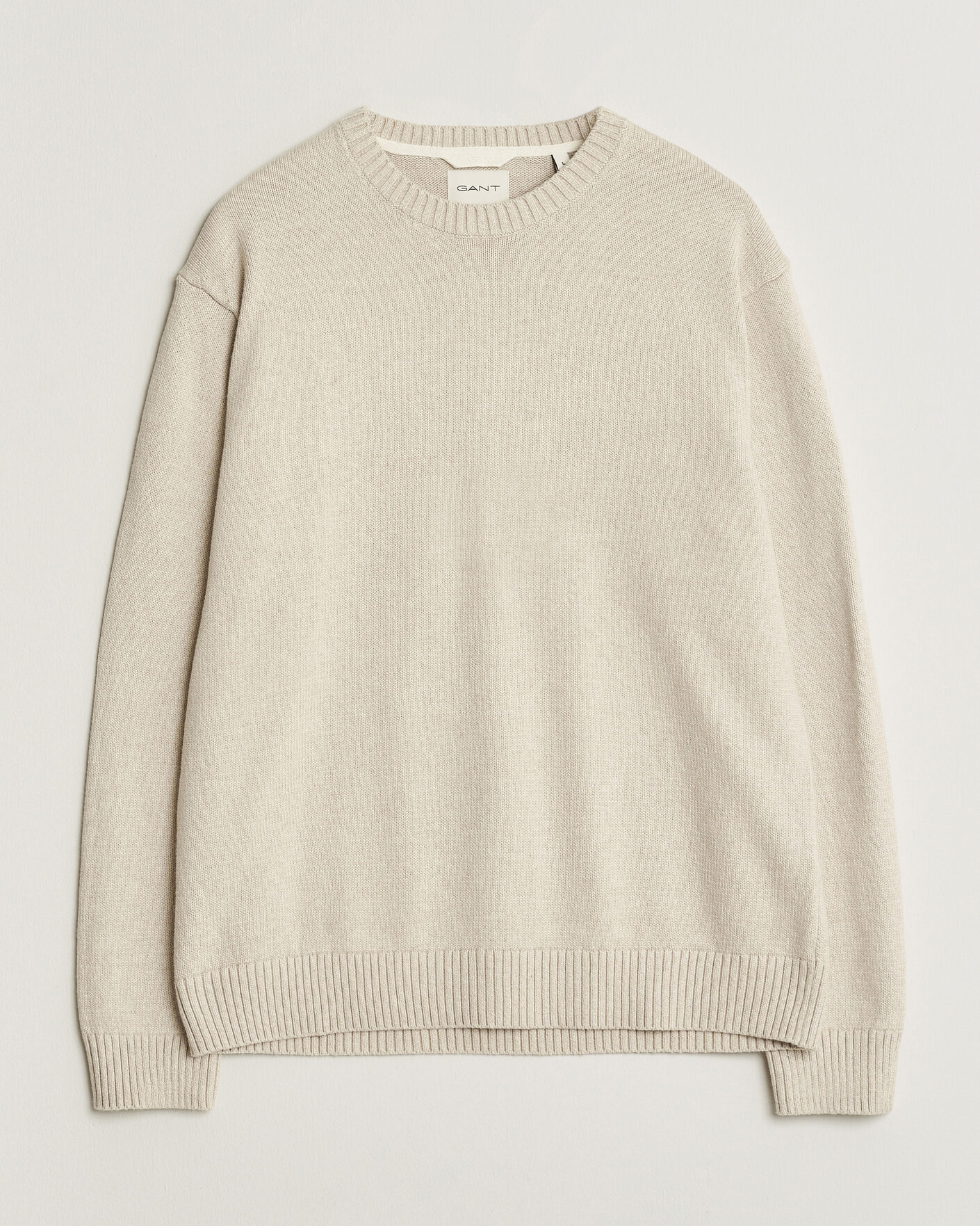 Heren | Truien | Gant | Cotton/Cashmere Knitted Sweater Seed Melange