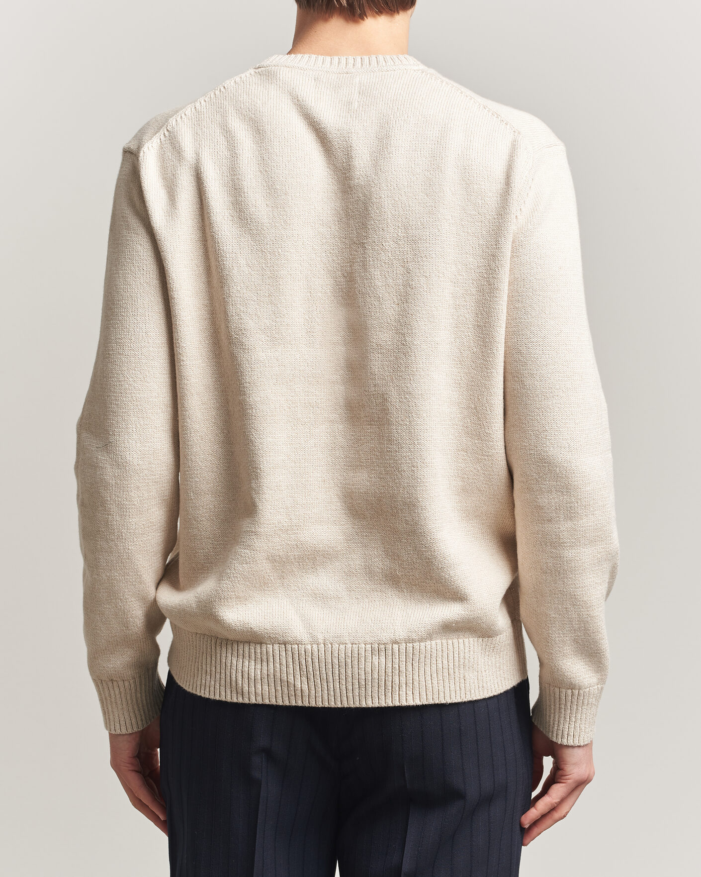 Heren | Truien | Gant | Cotton/Cashmere Knitted Sweater Seed Melange