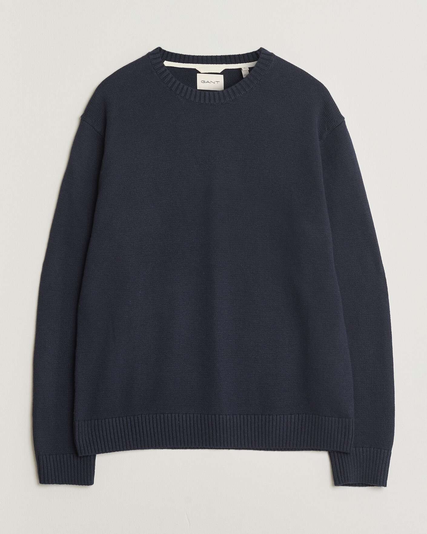 Heren | Truien | Gant | Cotton/Cashmere Knitted Sweater Evening Blue
