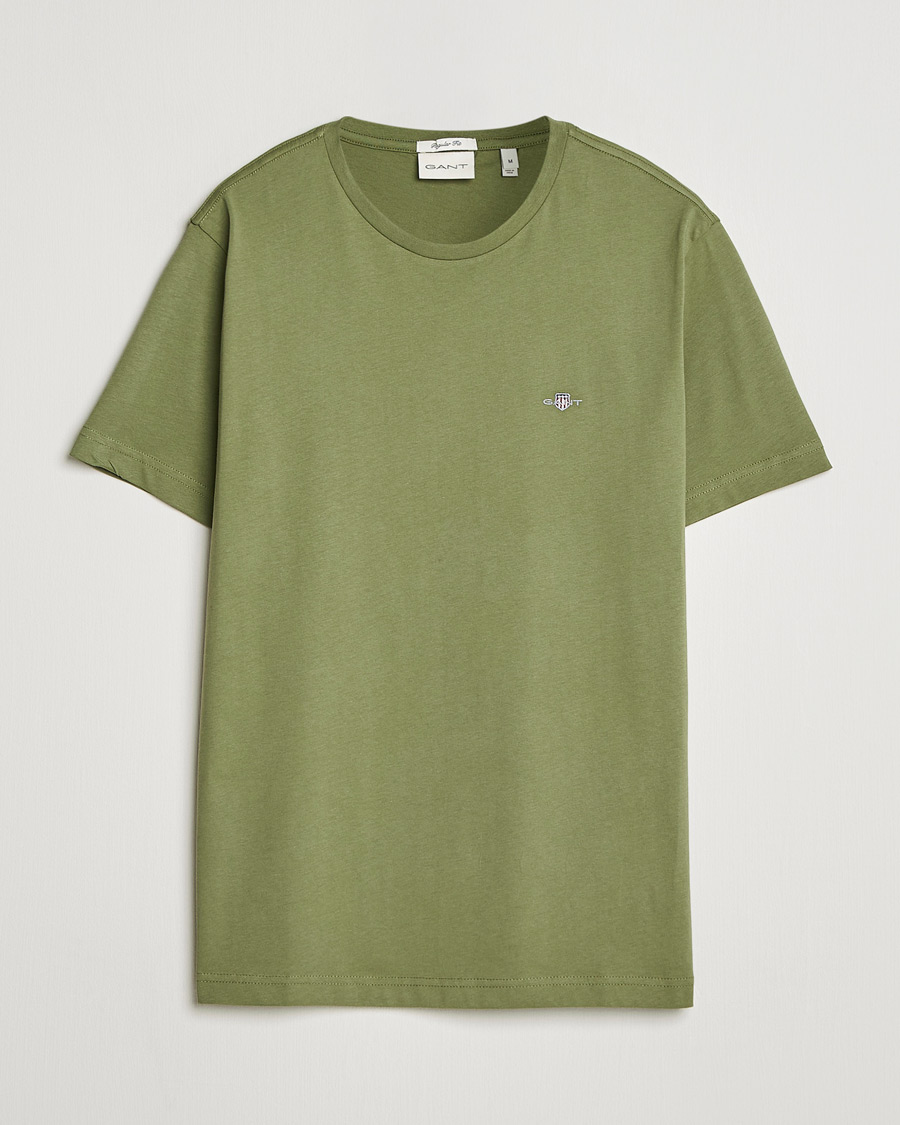 Heren | T-shirts | Gant | The Original T-Shirt Dry Herb Green