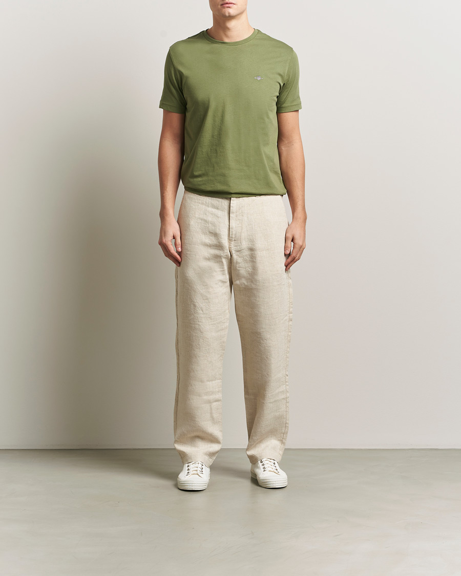 Heren | T-shirts | Gant | The Original T-Shirt Dry Herb Green