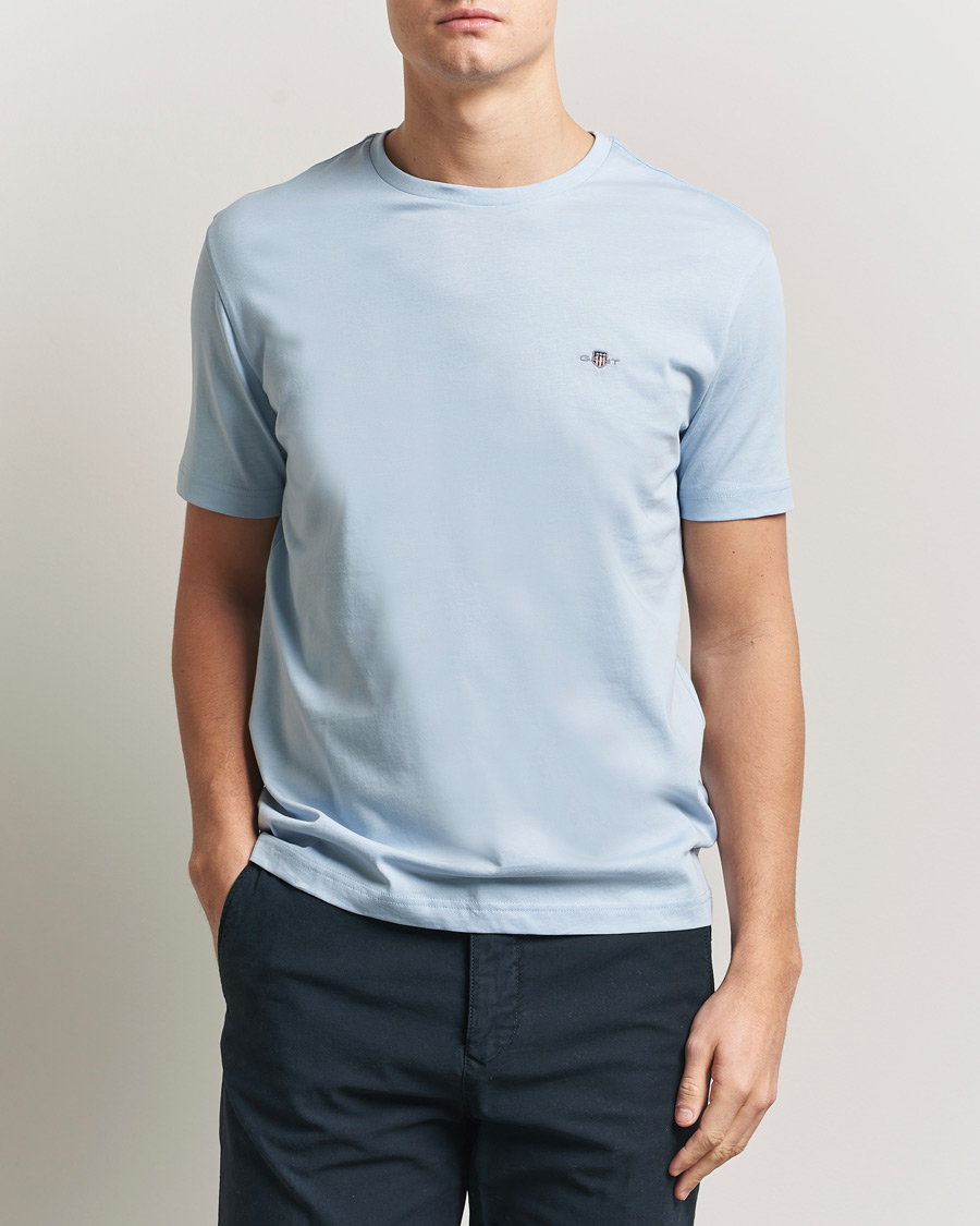 Heren | T-shirts | Gant | The Original T-Shirt Fresh Blue