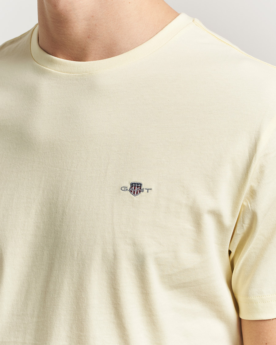 Heren | T-shirts | Gant | The Original T-Shirt Vanilla Yellow