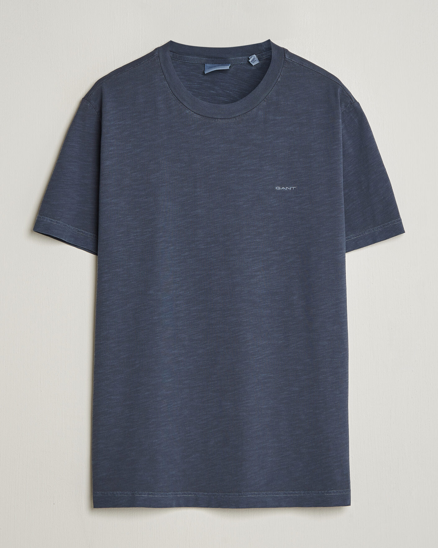 Heren | T-shirts | Gant | Washed Slub T-Shirt Evening Blue