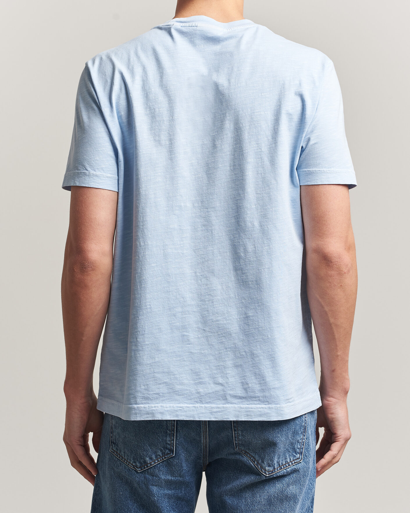 Heren | T-shirts | Gant | Washed Slub T-Shirt Fresh Blue