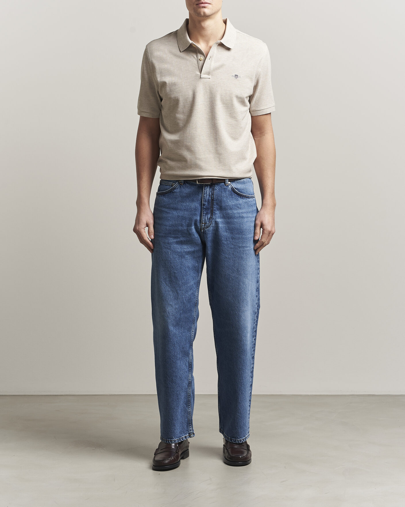 Heren | Polo's | GANT | The Original Polo Oat Melange