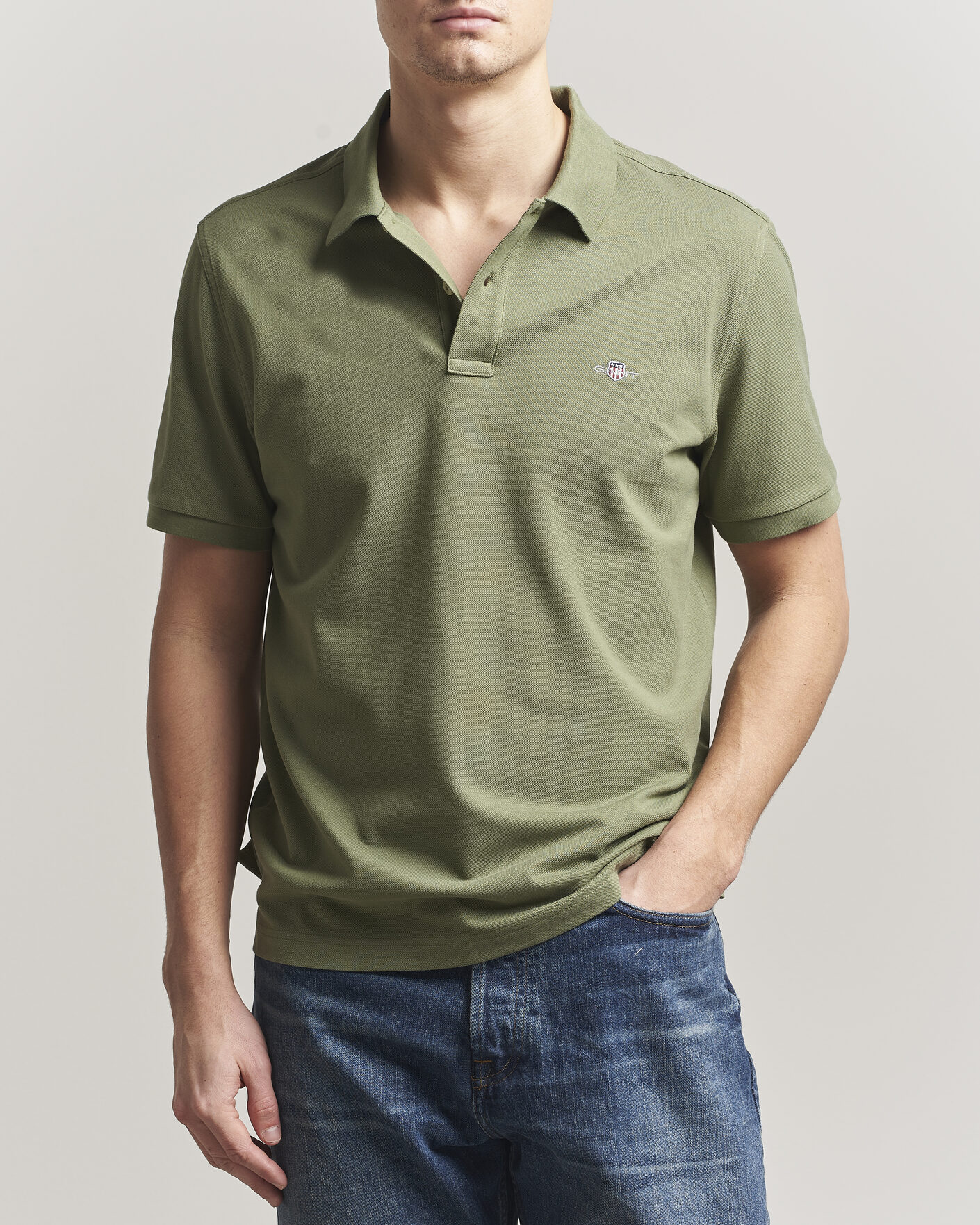 Heren | Polo's | Gant | The Original Polo Dry Herb Green