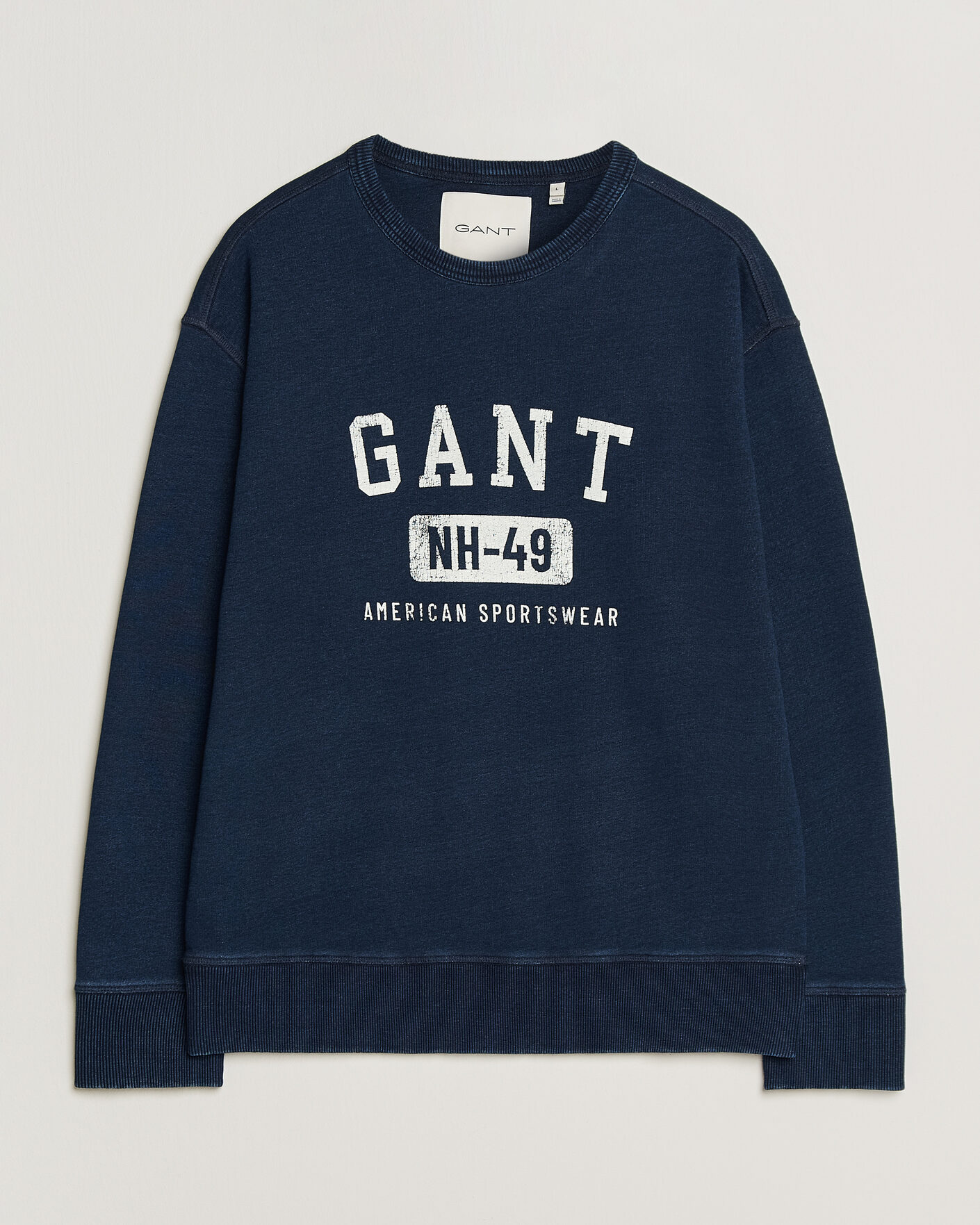 Heren | Truien | GANT | Indigo Graphic Sweatshirt Dark Blue