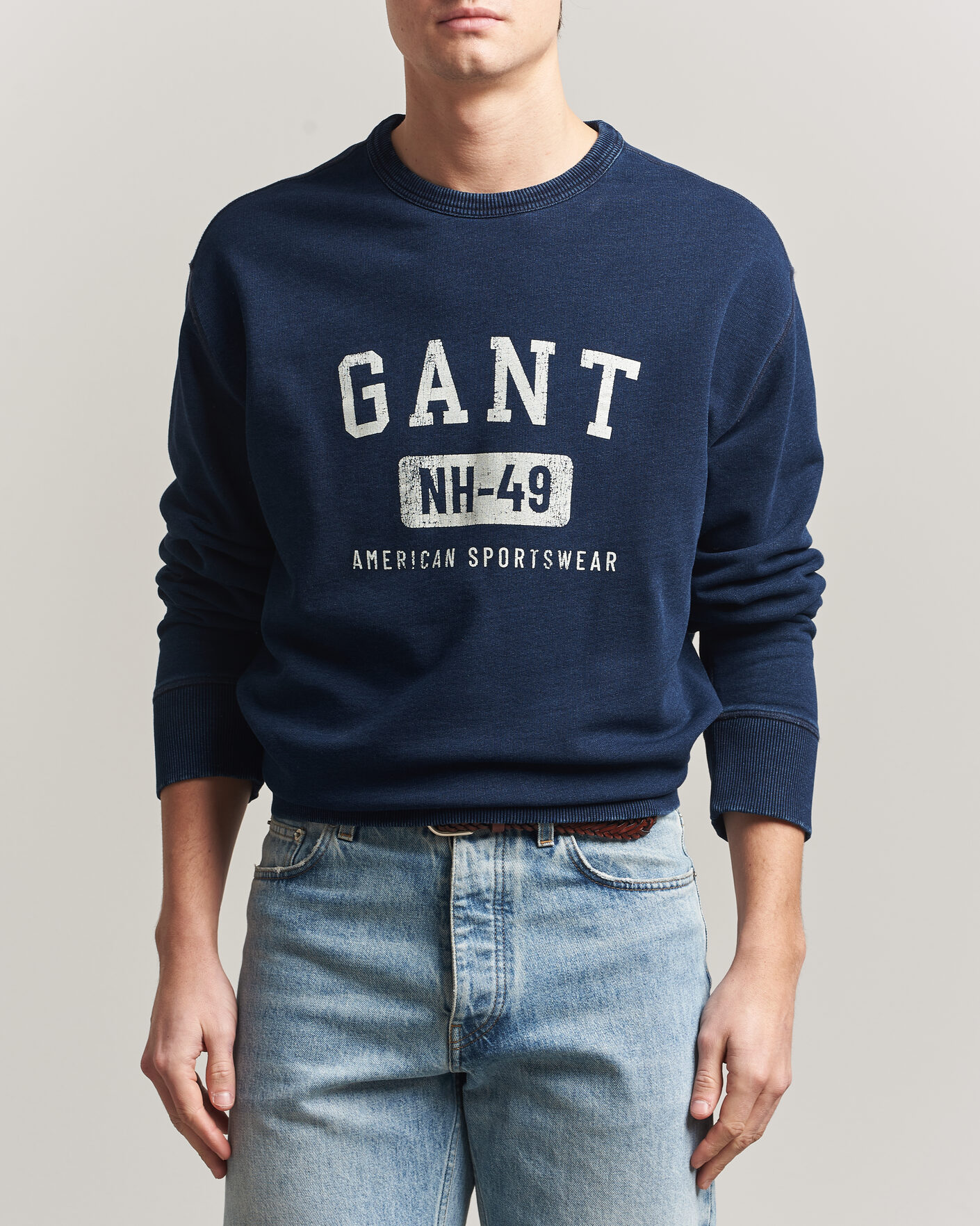 Heren | Truien | Gant | Indigo Graphic Sweatshirt Dark Blue