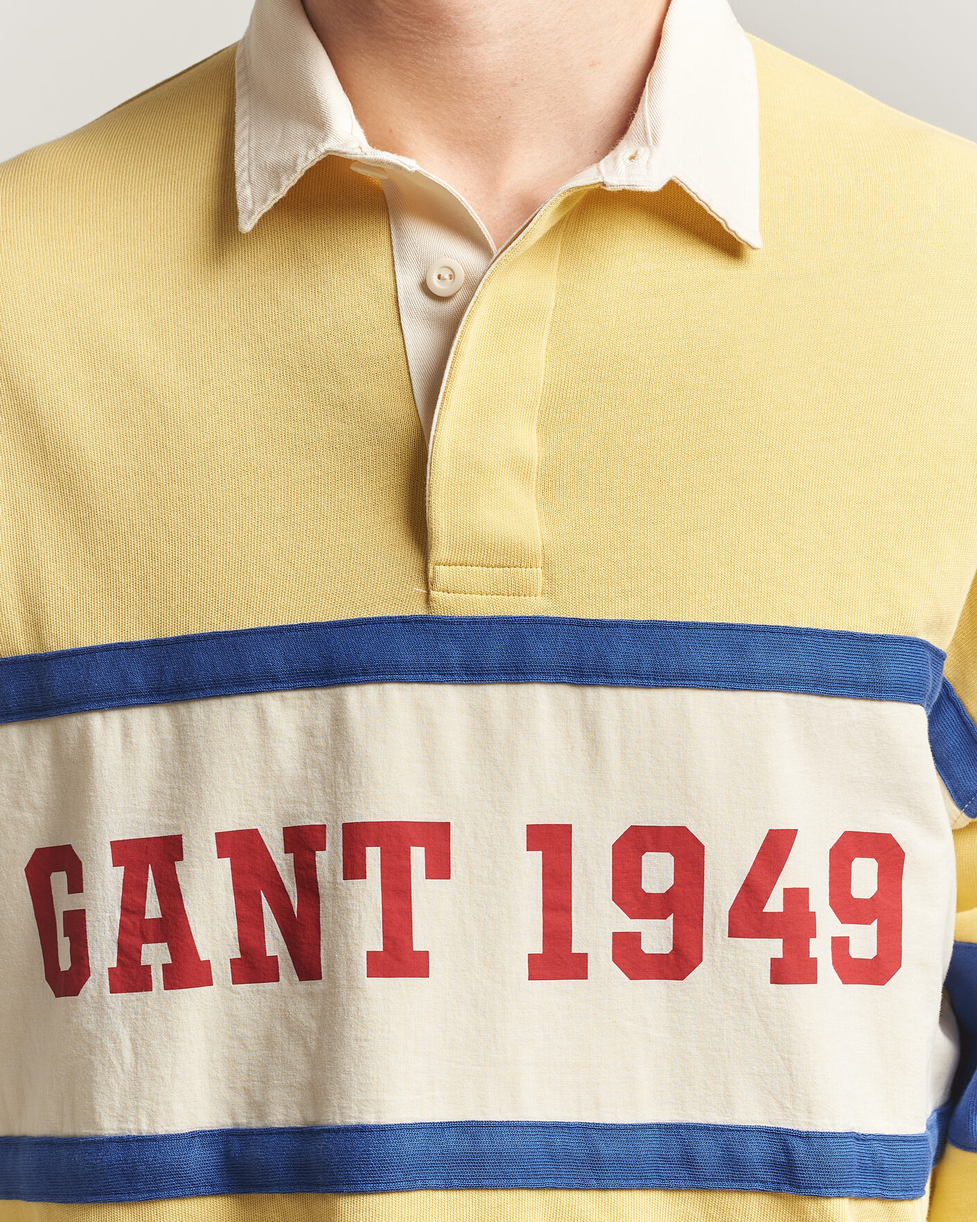Heren | Truien | Gant | Heavy Rugger Light Mustard Yellow