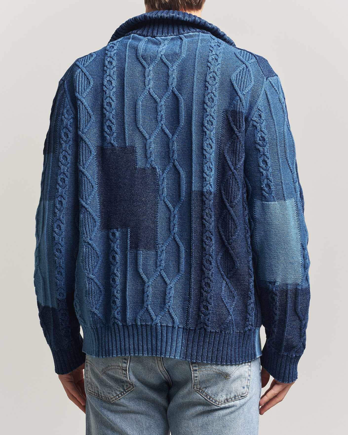 Heren | Truien | GANT | Indigo Cotton Cable Cardigan Rich Navy