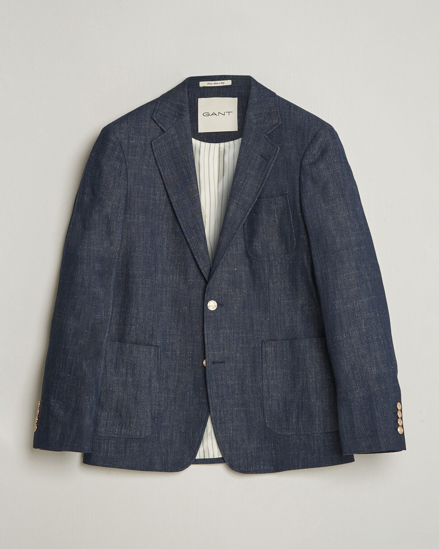 Heren | Blazers | GANT | Cotton Indigo Club Blazer Dark Blue Raw