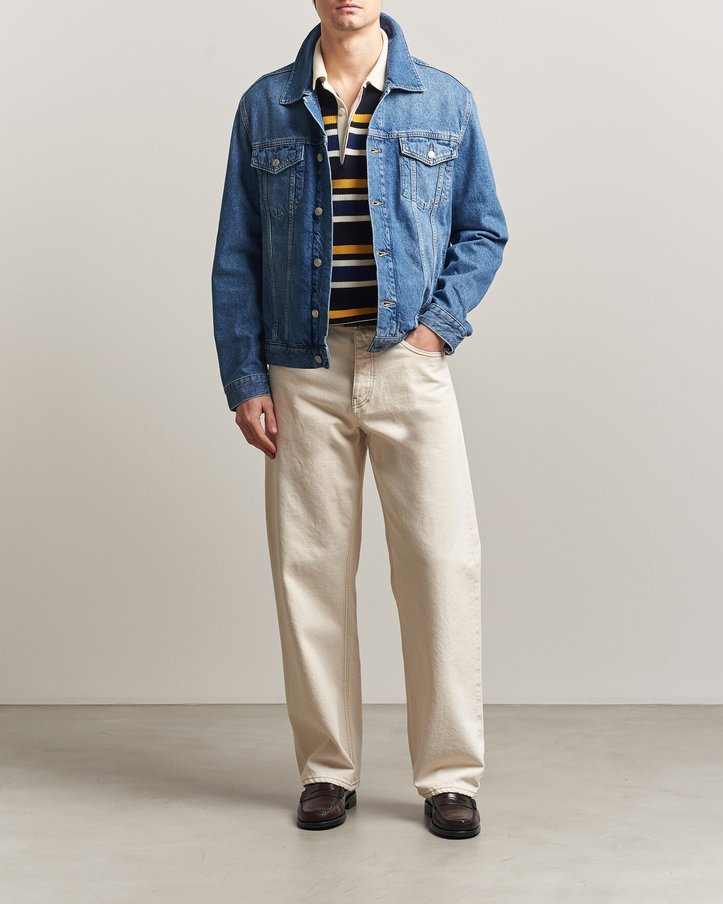Heren | Jassen | GANT | Denim Trucker Jacket Mid Blue