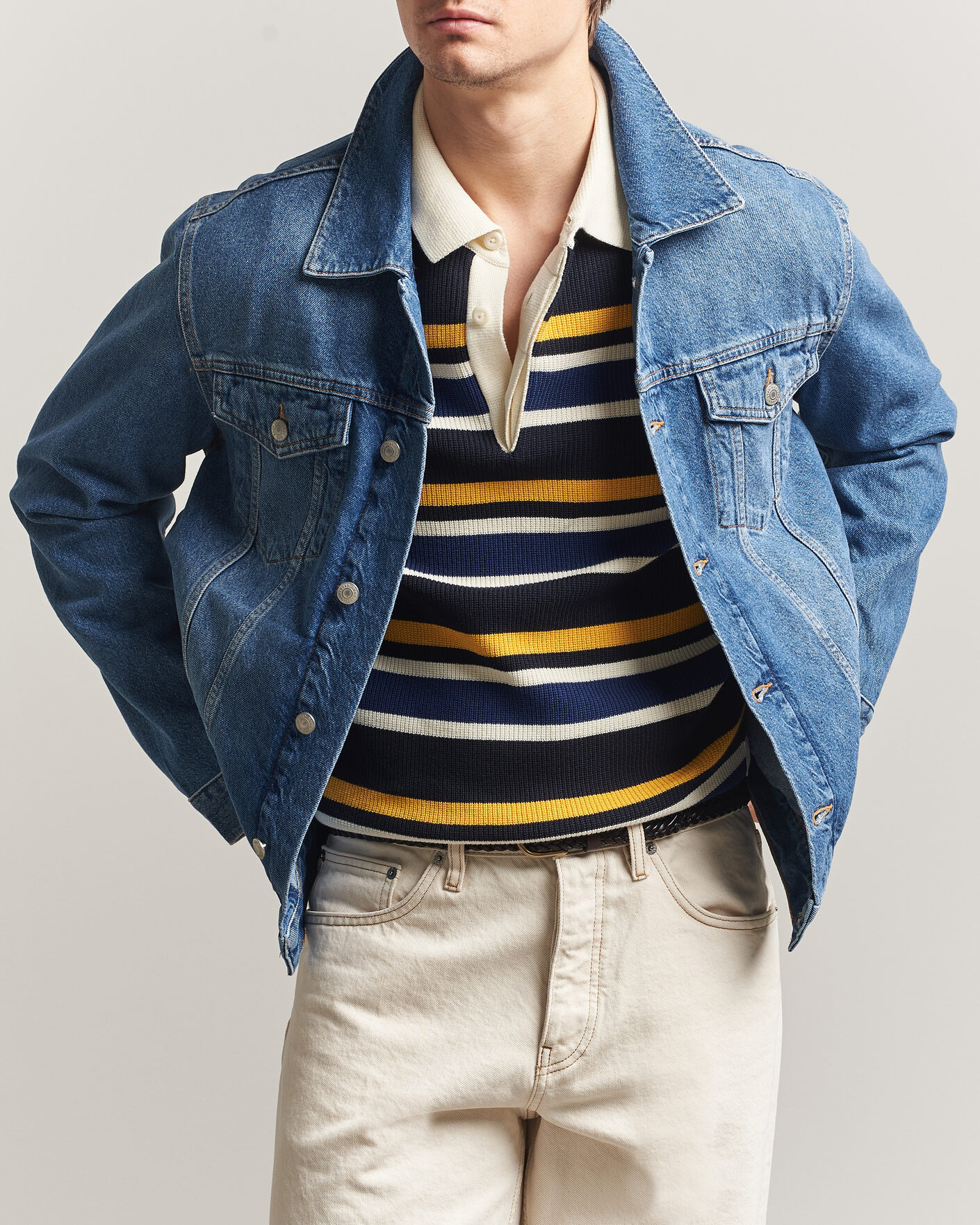 Heren | Jassen | Gant | Denim Trucker Jacket Mid Blue