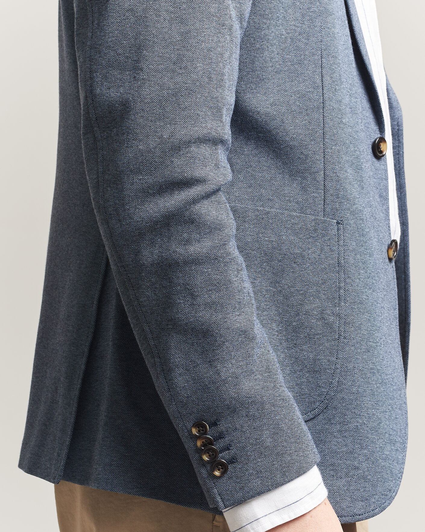 Heren | Blazers | Gant | Two Tone Jersey Pique Blazer Salty Sea