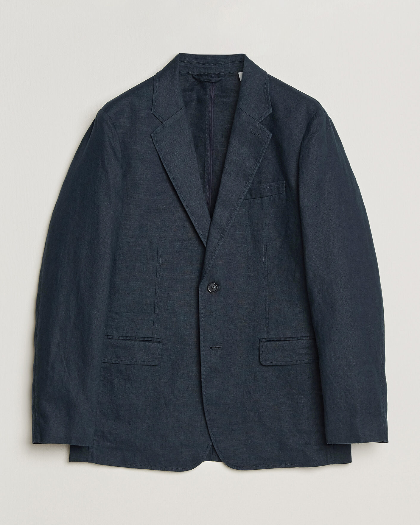 Heren | Blazers | GANT | Garment Dyed Linen Blazer Evening Blue