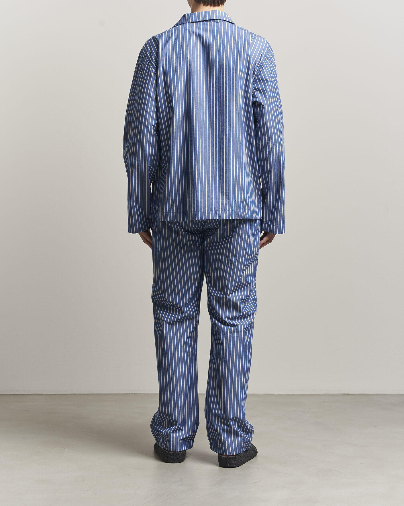 Heren | Pyjama's en gewaden | GANT | Striped Poplin Pyjama Set Deep Cobalt