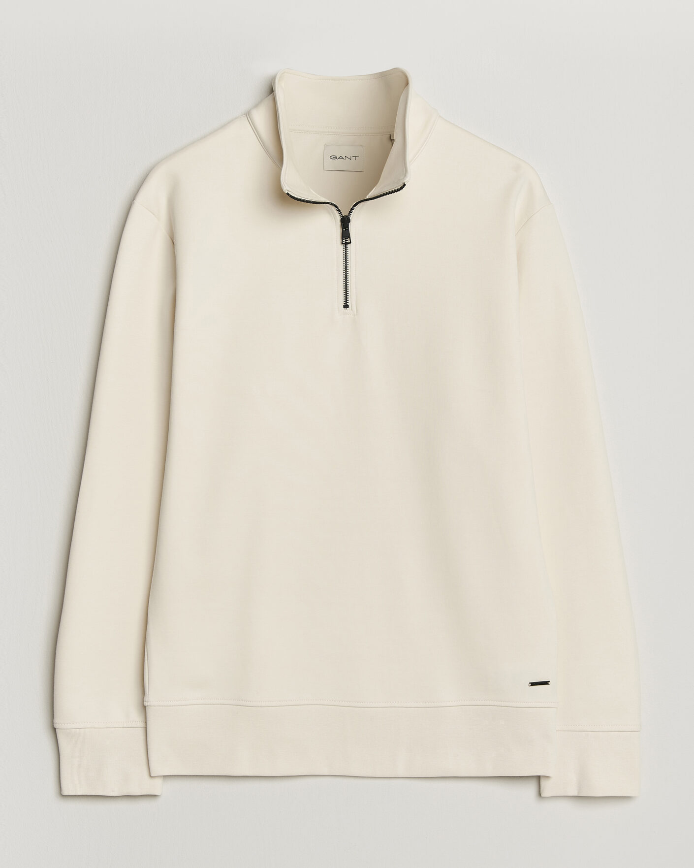 Heren | Truien | GANT | Interlock Half Zip Creamed White
