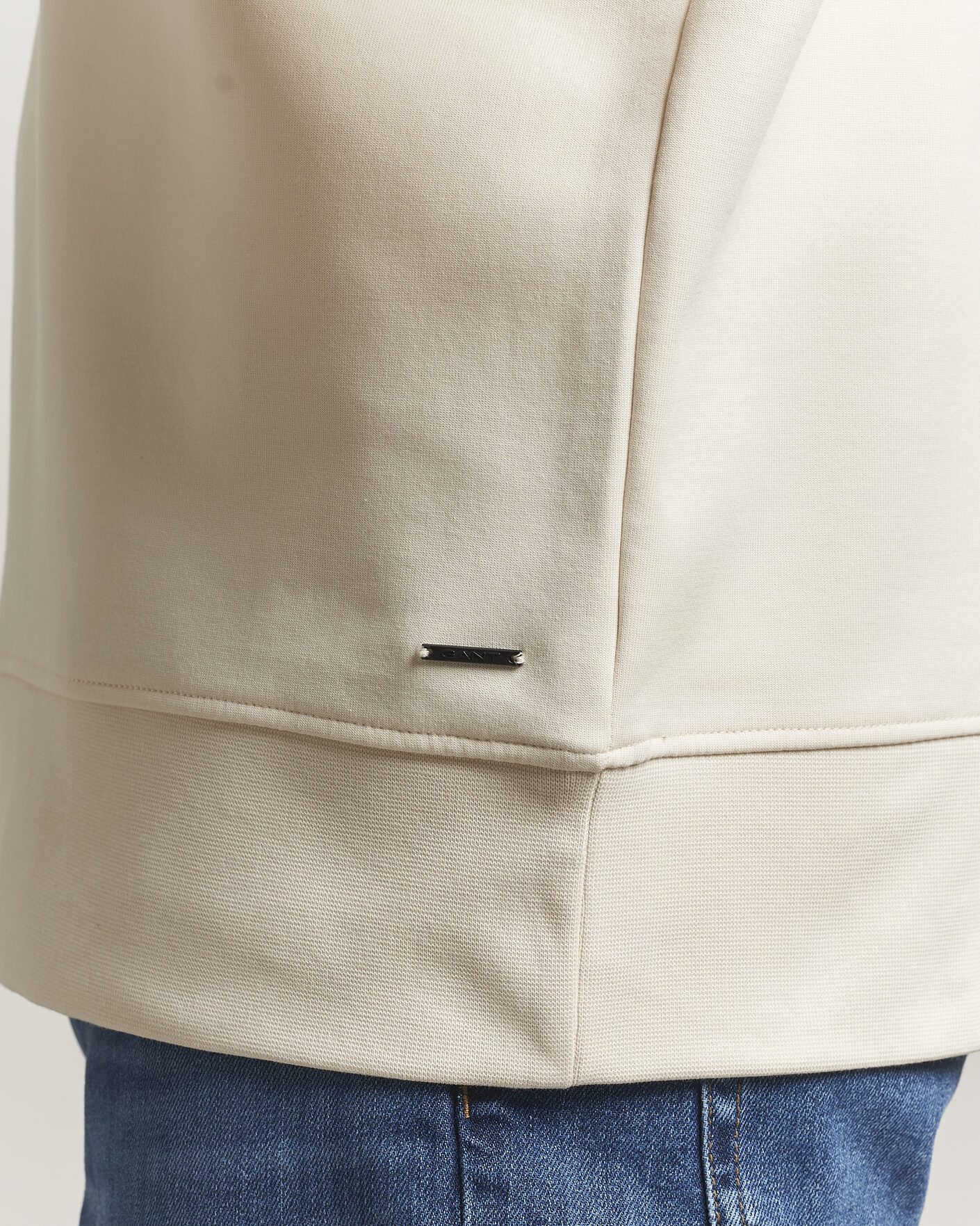 Heren | Truien | GANT | Interlock Half Zip Creamed White
